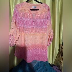 Kim Rogers women’s size 2X blouse excellent condition